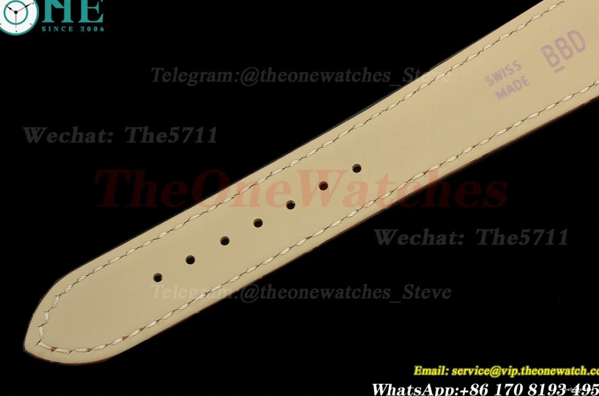 Dial Tank F1F Louis White YG 25.5mm Alligator Quartz LE 0217